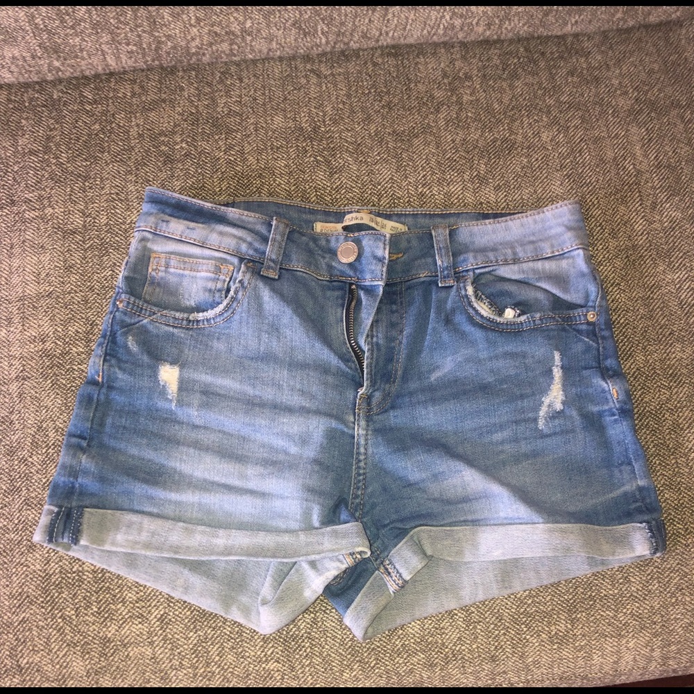 cute blue jeans shorts